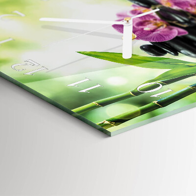Szögletes fali üvegóra Gyógyfürdő Orchidea