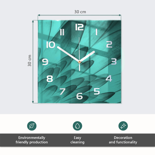 Szögletes fali üvegóra Orchidea