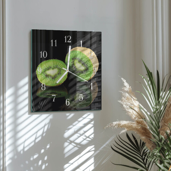 Szögletes fali üvegóra Kiwi
