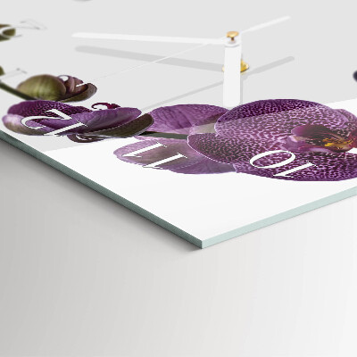 Szögletes fali üvegóra Orchidea
