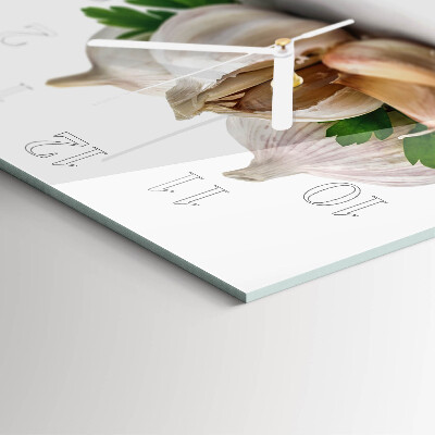 Szögletes fali üvegóra Fokhagyma