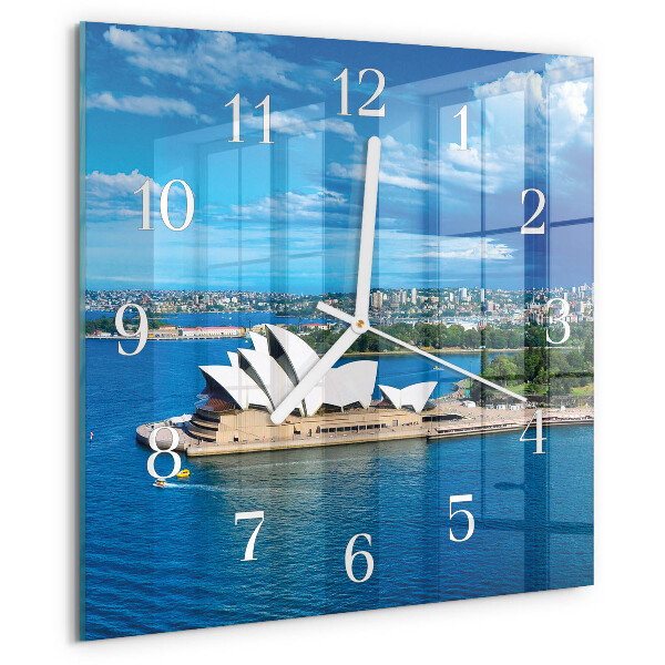Szögletes fali üvegóra Sydney Operaház