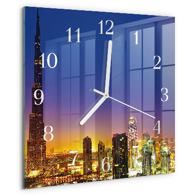 Szögletes fali üvegóra Horizon Dubai