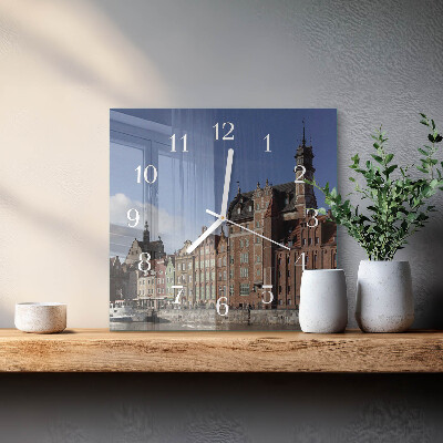 Szögletes fali üvegóra Gdańsk