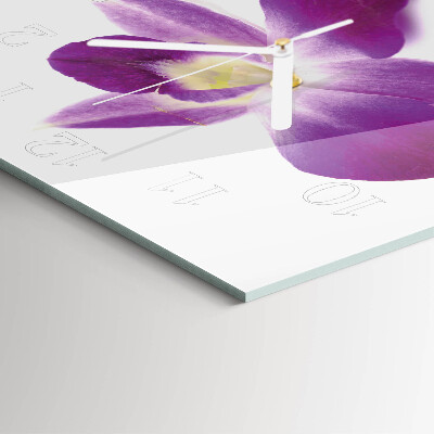 Szögletes fali üvegóra Orchidea virág