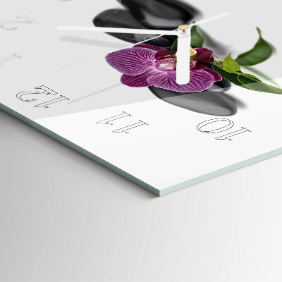 Szögletes fali üvegóra Orchidea