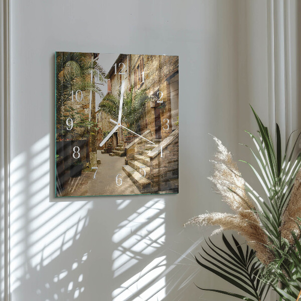 Szögletes fali üvegóra Avenue Palms