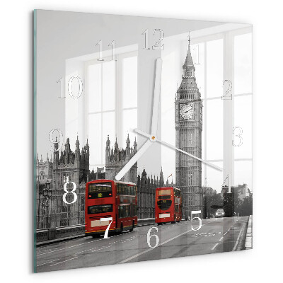 Szögletes fali üvegóra London