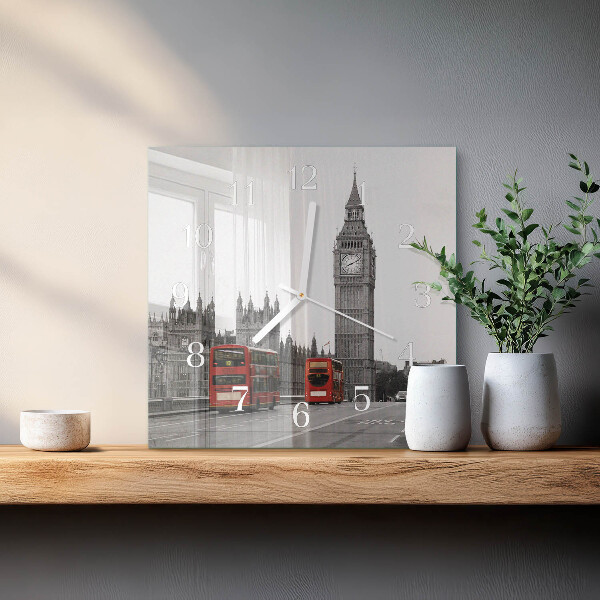 Szögletes fali üvegóra London