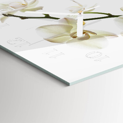 Szögletes fali üvegóra Orchidea