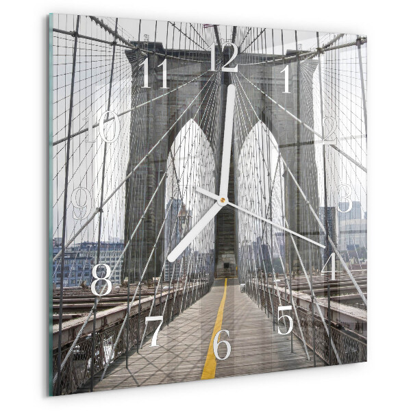 Szögletes fali üvegóra Brooklyn híd