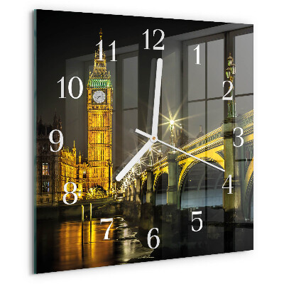Szögletes fali üvegóra London