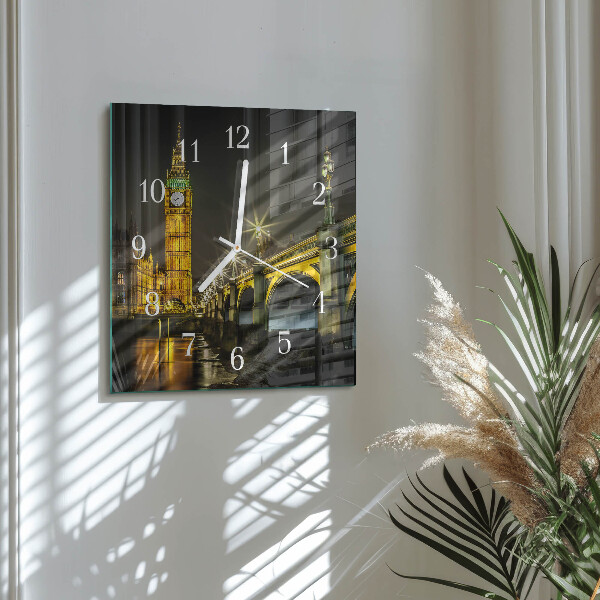 Szögletes fali üvegóra London