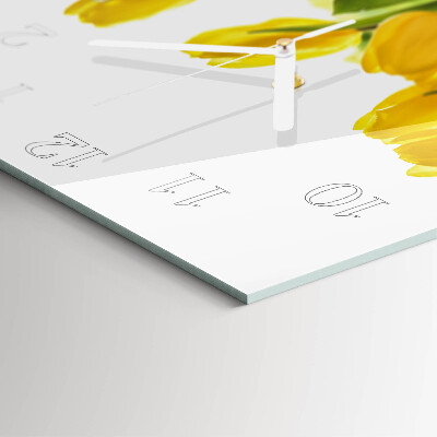 Szögletes fali üvegóra Tulipánok