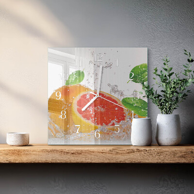 Szögletes fali üvegóra Grapefruit