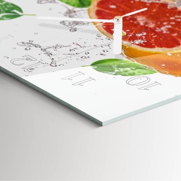 Szögletes fali üvegóra Grapefruit