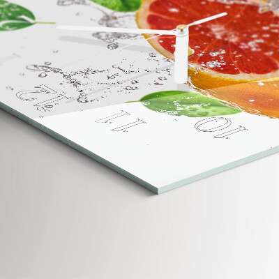 Szögletes fali üvegóra Grapefruit