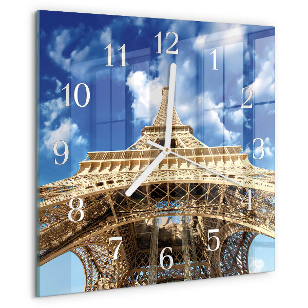 Szögletes fali üvegóra Eiffel-torony
