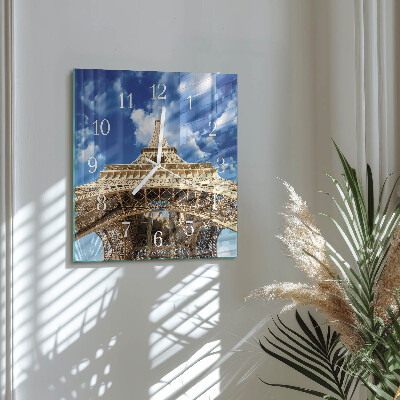 Szögletes fali üvegóra Eiffel-torony