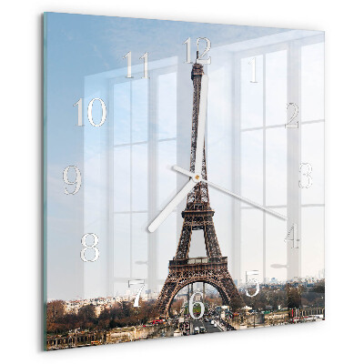 Szögletes fali üvegóra Eiffel-torony