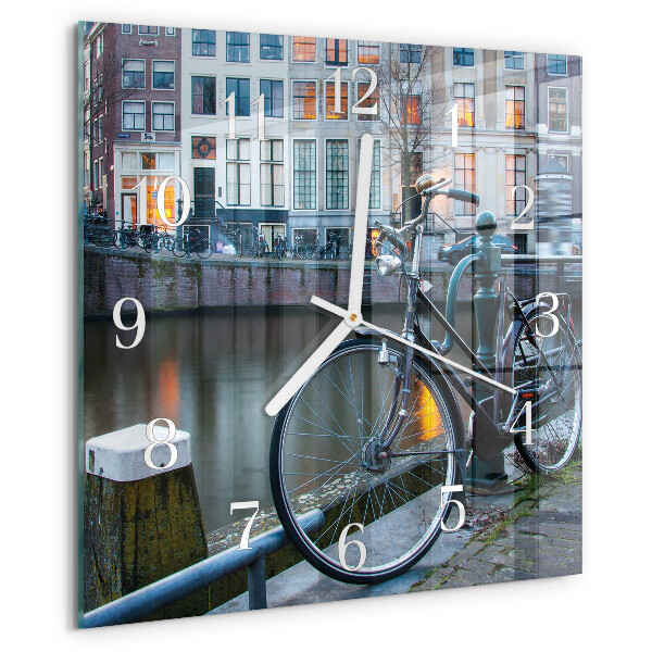 Szögletes fali üvegóra Kerékpár