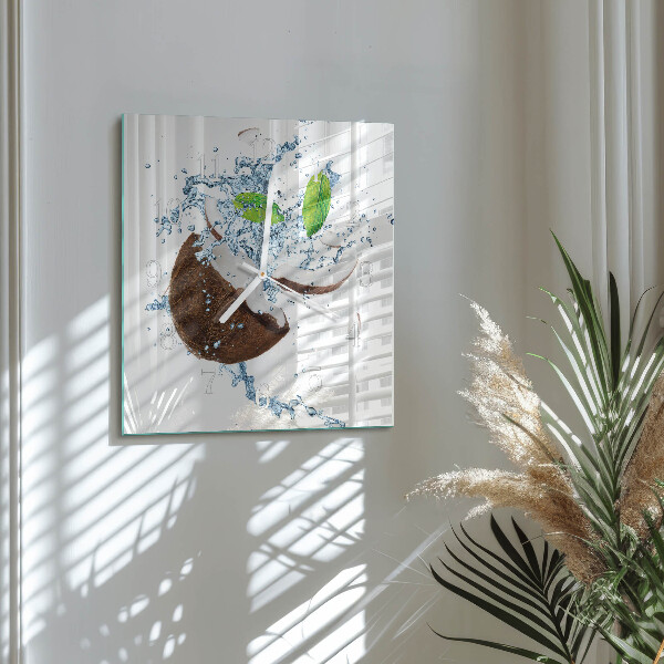 Szögletes fali üvegóra Kókuszdió