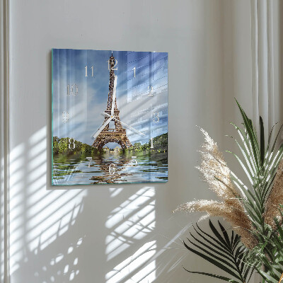 Szögletes fali üvegóra Eiffel-torony