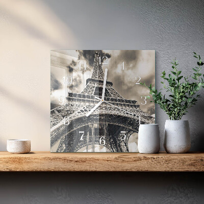 Szögletes fali üvegóra Eiffel-torony