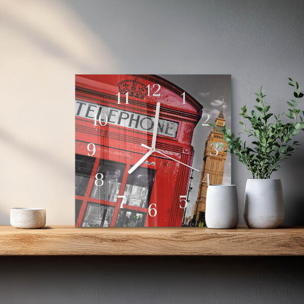 Szögletes fali üvegóra London