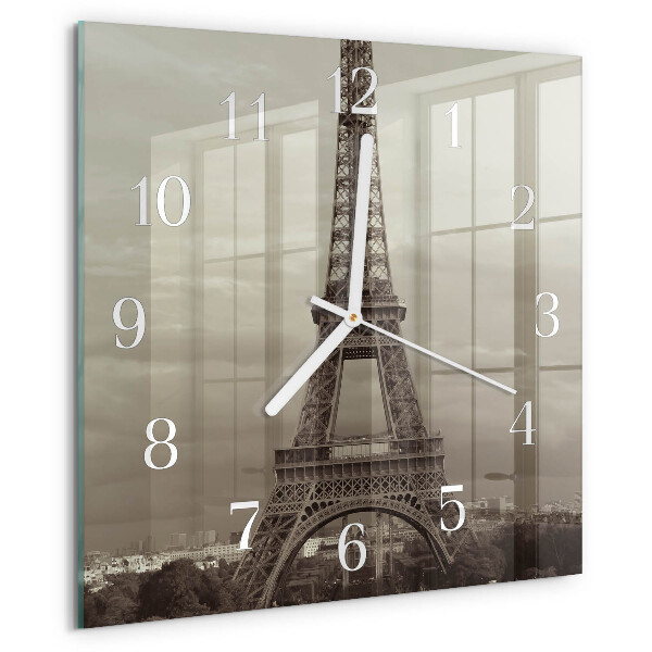 Szögletes fali üvegóra Eiffel-torony