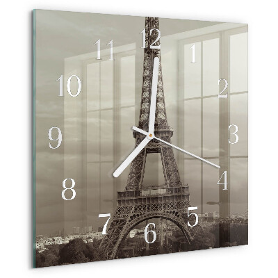 Szögletes fali üvegóra Eiffel-torony