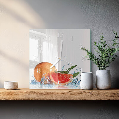 Szögletes fali üvegóra Grapefruit