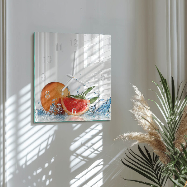 Szögletes fali üvegóra Grapefruit