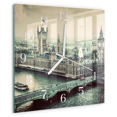 Szögletes fali üvegóra London