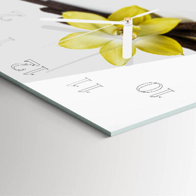 Szögletes fali üvegóra Vanília orchidea