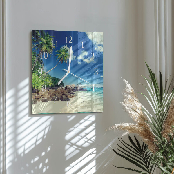 Szögletes fali üvegóra Palm Beach