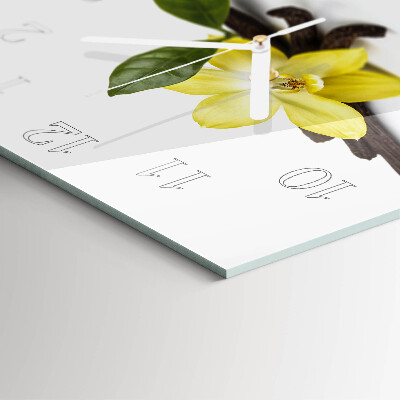 Szögletes fali üvegóra Vanília orchidea