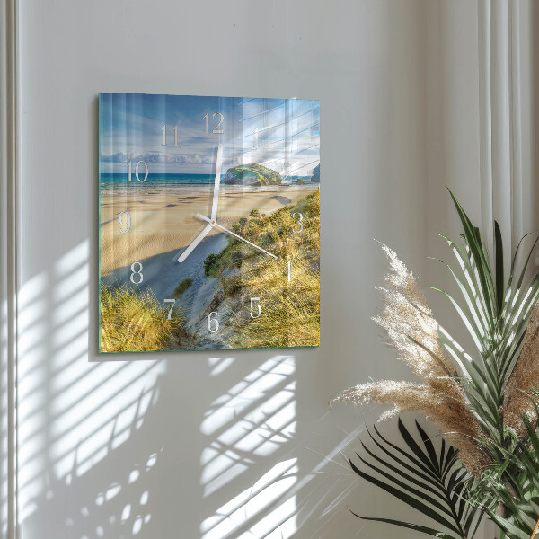 Szögletes fali üvegóra Strand
