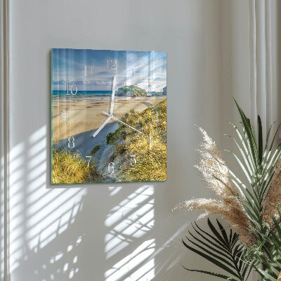 Szögletes fali üvegóra Strand