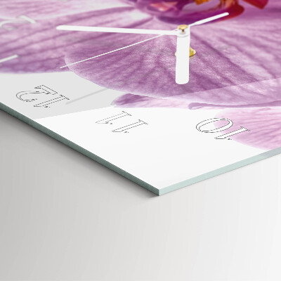 Szögletes fali üvegóra Orchidea