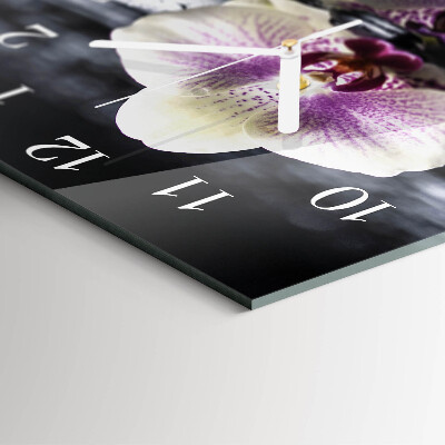 Szögletes fali üvegóra Orchidea