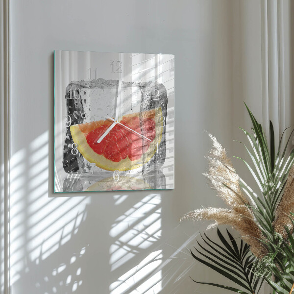 Szögletes fali üvegóra Grapefruit fagylalt