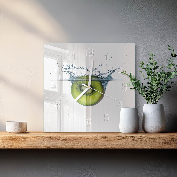Szögletes fali üvegóra Kiwi