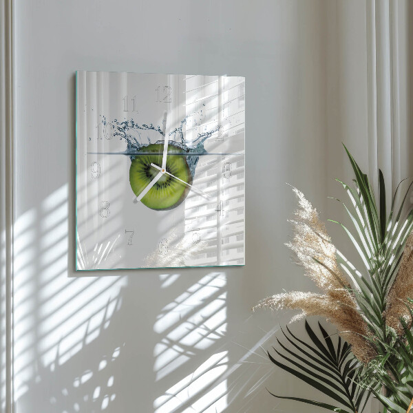 Szögletes fali üvegóra Kiwi