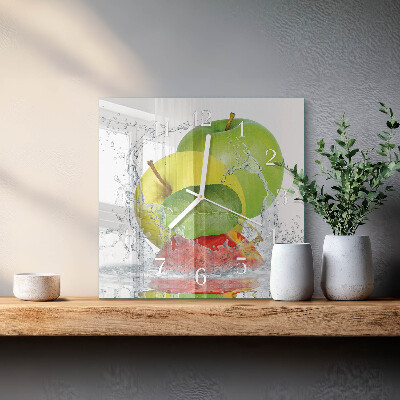 Szögletes fali üvegóra Alma