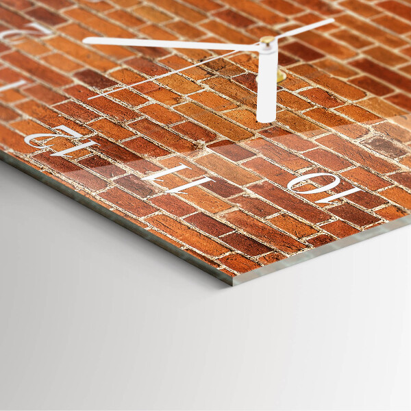 Szögletes fali üvegóra Téglafal