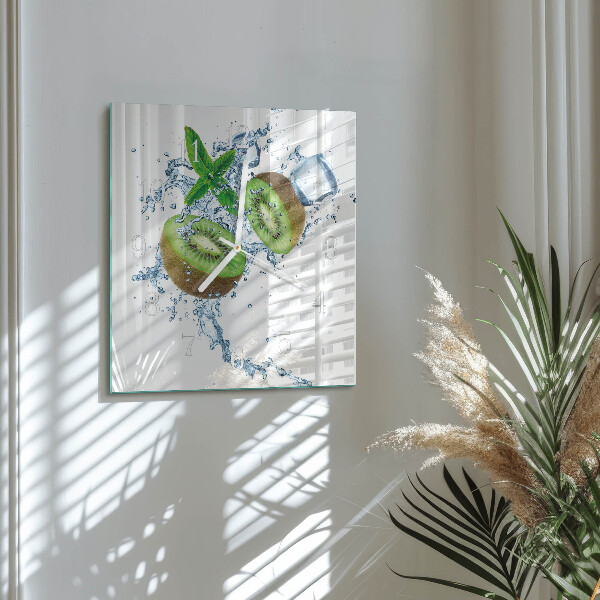 Szögletes fali üvegóra Kiwi