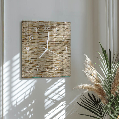 Szögletes fali üvegóra Dekoratív kő