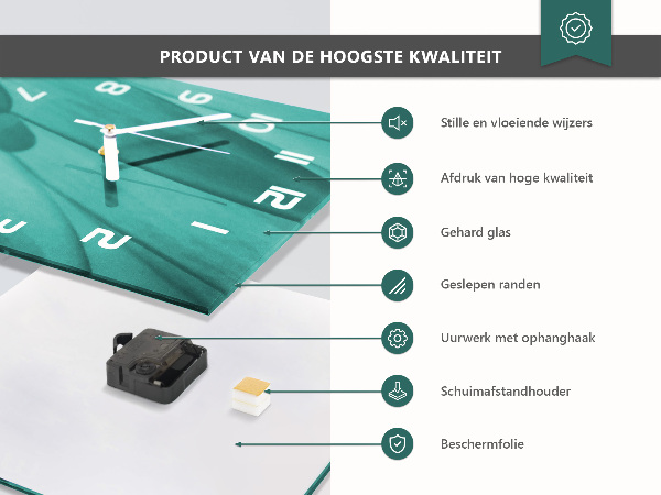 Szögletes üvegóra Absztrakció