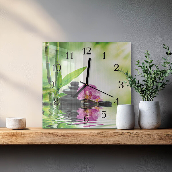 Szögletes üvegóra Gyógyfürdő Orchidea